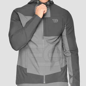 Conjunto Deportivo Informal de Invierno para Hombre, Ecológico, con Capucha y Cordón Ajustable, Transpirable, 100% Algodón, Ligero, para Fitness - Product Image 3