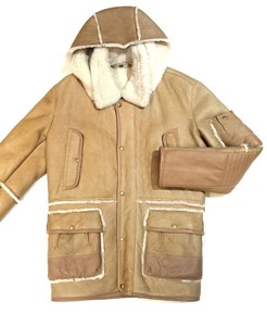 Premium Leather <b>Shearling</b> <b>Jacket</b> <b>Men</b> Genuine Sheepskin Fur Winter Aviator Coat Warm Stylish Classic Luxury Outerwear Fit - Product Image 2