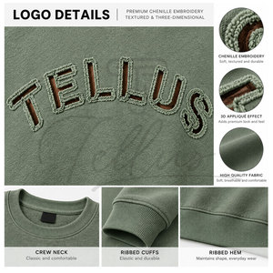 Sudadera de Forro Polar para Hombre, Diseño Moderno, Transpirable, de Secado Rápido, Algodón/Poliéster, Mangas Largas, Personalizable, Corte Holgado Perfecto - Product Image 5