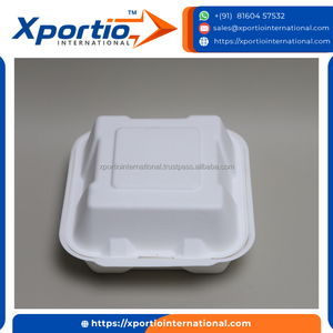 Takeout Hero - Caja de Alimentos Tipo Concha de Almeja de Bagazo 9x9, 32 oz, Libre de PFAS, Biodegradable, Ecológica, para Entrega a Domicilio en Restaurantes - Product Image 6