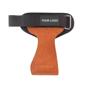 Leather Breathable Gymnastics <b>Hand</b> Grips <b>Weight</b> Lifting Gloves Heavy Duty Straps Grip - Product Image 5