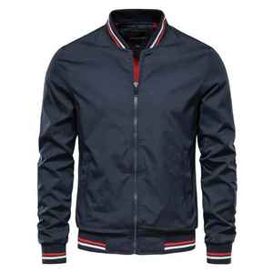 Custom Plus Size Oversized Eco-Friendly Crew Neck Vintage Workwear Bomber <b>Jacket</b> Unisex Full Sleeve <b>Summer</b> OEM Wholesale - Product Image 6