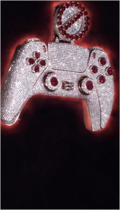 Colgante Personalizado de Máquina de Juego Hip Hop con Diamantes, 100% Aprobado por el Probador de Diamantes, Plata S925, Moissanita VVS, para Hombre - Product Image 1