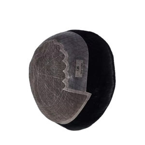 Prothèse capillaire Q6 en cheveux humains 100% naturels, avec dentelle frontale, pour hommes, cheveux indiens Remy, design central, Taz Hair BD - Product Image 4