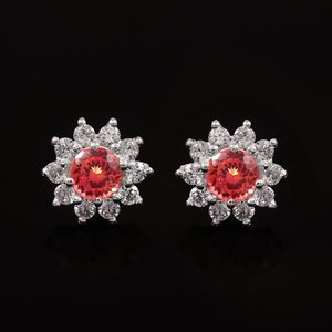 Pendientes de Zafiro Padparadscha, Plata de Ley 925, Gema de Ceilán, Joyería para Compromiso, Regalo para Mujer - Product Image 6