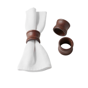 Unique Tapered Wooden Napkin <b>Rings</b> Modern Beveled Wood Serviette Holders Bulk for Luxury Wedding Banquet Dining Table Decoration - Product Image 4
