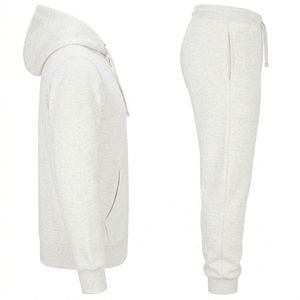 Custom Logo Tracksuit Set for <b>Men</b> Hooded Jacket and <b>Tapered</b> <b>Jogger</b> Pants Athletic Wear for Training - Product Image 2
