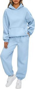 Ensemble de survêtement à capuche oversize pour femme en polaire premium, ensemble athleisure pour femme - Product Image 5