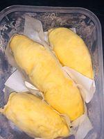 Premium verse & diepvriesdurian exportkwaliteit Viet Delta merk natuurlijk felgeel 12 maanden diepvrieshoudbaarheid vacuüm verpakt