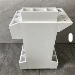 Carrito de Peluquería Moderno con Acabado Brillante, Mueble de Almacenamiento para Estilistas, Carrito con Cajones para Herramientas de Belleza, Carrito Rodante para Salón de Belleza - Product Image 5
