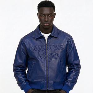 Chaqueta Universitaria de Cuero Personalizada con Logotipo Bordado, Fabricante de Marca Privada, Ropa Letterman al por Mayor - Product Image 3