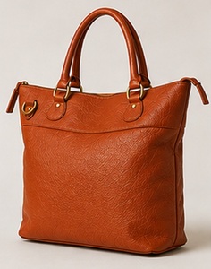 Sac fourre-tout tendance en cuir véritable pour femme, grande capacité, sac à bandoulière, sac à main à poignée supérieure, texture grainée, fermeture éclair, pour la plage et les voyages - Product Image 2