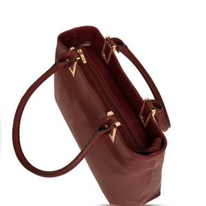 Bolso Tote de Cuero Genuino Marrón de Alta Calidad para Mujer, Bolso de Mano Espacioso y Lujoso para Oficina y Uso Diario, Logotipo Personalizado, OEM, Venta al Por Mayor - Product Image 3
