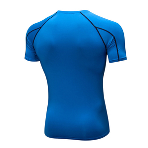 Camiseta Deportiva Casual Personalizada 2026, de Poliéster y Elastano, Cuello Redondo, para Hombre, Compresión para Correr, con Logotipo de Marca Personalizado - Product Image 2