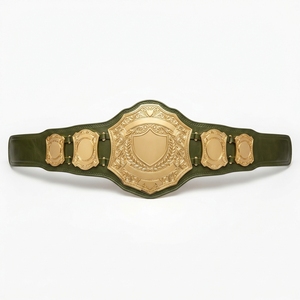Ceinture de championnat personnalisée, ceinture de sport de lutte personnalisée, plaques métalliques de qualité supérieure, sangle en cuir, logo gravé, design personnalisé - Product Image 1