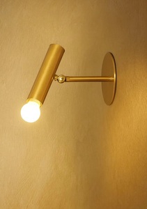 Minimalist Brass Wall <b>Sconce</b> Geometric Design Indoor <b>Lighting</b> Fixture For Bedroom Home Decor - Product Image 4