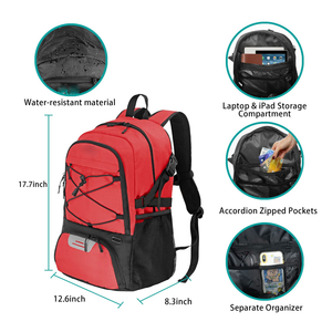 Bolsa Deportiva de Hombro Unisex Flp Gears, Resistente al Agua, de Oxford, para Adultos, para Balón de Fútbol, Accesorios de Fútbol, Personalizable - Product Image 6