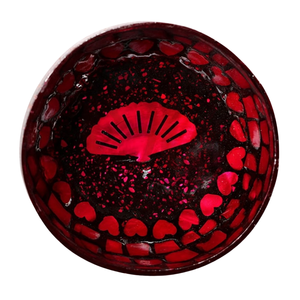 Cuenco de Coco Iridiscente con Acabado Perlado - Laca Auténtica de Vietnam - Decoración Ecológica - Product Image 1