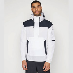 New Arrival Custom Fashion Men Half Zipper Windbreaker Hooded <b>Jacket</b> Lightweight Winter Waterproof Outdoor Sports <b>Jacket</b> - Product Image 3