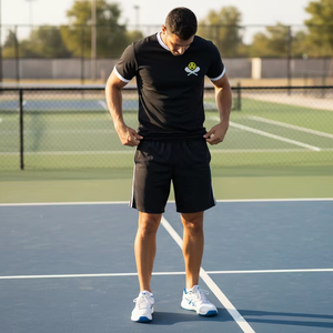 Camiseta de Pickleball Personalizada para Hombre, de Secado Rápido, Microfibra de Poliéster, Transpirable, para Torneos, Ropa Deportiva para Cancha, OEM ODM - Product Image 2