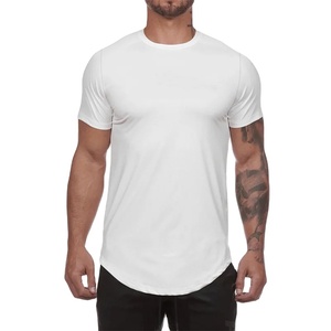 Camisetas de cuello redondo de gran tamaño con logotipo personalizable para hombre Material 100% algodón y poliéster - Product Image 1