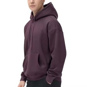 Men's Solid Color <b>Hooded</b> <b>Fleece</b> Pullover Sweatshirt Regular Fit Casual Streetwear Hoodie with Front Pocket Autumn Wear - Product Image 3
