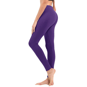 Leggings de sport décontractés pour femmes avec logo personnalisé, taille mi-haute, respirants, en tricot Spandex/Polyester, haute qualité, prix de gros en promotion - Product Image 6