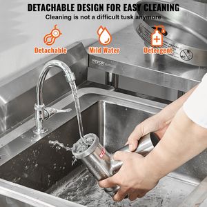 Tritacarne Elettrico Commerciale in Acciaio Inox 9 Libbre/Min con Lama e Piastra di Macinazione, Macchina per Salsicce per Uso Domestico e Commerciale - Product Image 6