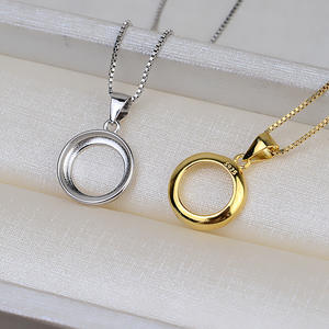 Composants de bijoux en argent S925, perle vide en forme de coquille de cheval, 12 mm, pour pendentif, anneau, ensemble-1762, composants de bijoux à aiguille - Product Image 3