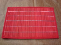 Sets de table rectangulaires en bambou tissé de qualité supérieure, écologiques, réutilisables et durables