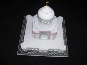 Escultura de Mármol Blanco Taj Mahal de Calidad de Exportación para Decoración del Hogar, Escritorio de Oficina, Vestíbulo de Hotel y Vitrina de Coleccionista en Venta - Product Image 5