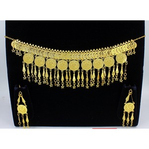 Martasha designer islamique ramadan spécial plaqué or EAU bijoux spécial dubai bijoux collier boucle d'oreille ensemble - Product Image 6