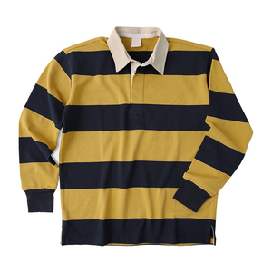 Top Quality Adult's Rugby Shirts Breathable Quick Dry Team Wear Men's Striped Rugby Jersey OEM ODM Men's Rugby Polo Shirts - Product Image 2