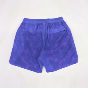 Shorts de sport 2 en 1 pour homme, taille élastique, couleur unie, polyester, séchage rapide, compression, course en extérieur, ajustés, été - Product Image 2