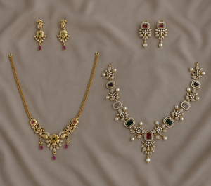 ชุดสร้อยคอพรีเมียมคุณภาพสูง CZ ผิวด้าน พร้อมข้อเสนอสุดคุ้ม - Product Image 1