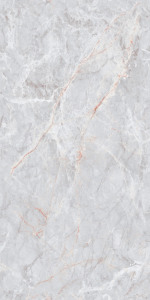 Carreaux en porcelaine effet marbre brillant Jasper Grey 600x1200mm, aspect pierre premium, antidérapants, épaisseur 8mm, pour sol et mur de salle de bain - Product Image 5