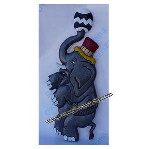 Arte de pared de Metal personalizado de nueva fábrica, decoración de pared de elefante salvaje, cuadro colgante para el hogar, cafetería, restaurante, Hotel y oficina - Product Image 2