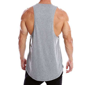 เสื้อกล้ามกีฬาผ้าคอตตอนถักแบบริบ 100% ขายส่ง สำหรับผู้ชาย คุณภาพสูง แบบไม่มีแขน สไตล์ลำลอง ปักลาย สตรีทแวร์ แห้งเร็ว - Product Image 6