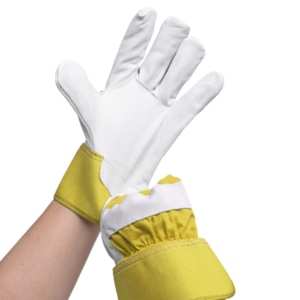 Guantes de Seguridad Industriales Antiestáticos de Piel de Oveja Canadiense, Diseño Nuevo, Puño Reforzado con Goma, Uso General, Duraderos - Product Image 4