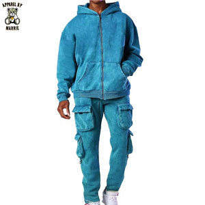 Conjuntos Deportivos Premium de Felpa Francesa para Hombre, Estilo Vintage Lavado, Textura Suave, Corte Relajado, Venta al Por Mayor - Product Image 1