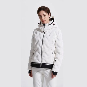 Chaqueta de Esquí y Snowboard para Mujer, Impermeable, Cortavientos, Azul Cielo, Blanco, Negro, Gris, Acolchada, con Capucha, Abrigo Cálido de Invierno - Product Image 3