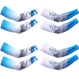 Manchons de cyclisme à impression par sublimation, anti-UV, séchage rapide, respirants, unisexe, accessoire de mode pour adultes, manches longues - Product Image 1