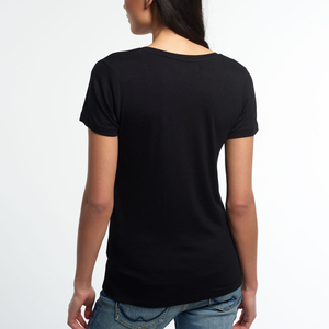 Camiseta de verano transpirable, ecológica, con logo personalizado, estilo streetwear, hombros caídos, delgada, 100% algodón, cuello redondo. - Product Image 6