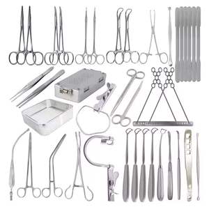 Kit de 50 instruments chirurgicaux réutilisables en acier inoxydable pour l'ablation des tonsils et des adénoïdes - Product Image 1