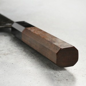 Cuchillo de Cocina Moderno Hecho a Mano, Hoja de Acero al Carbono de 6 Pulgadas, Mango de Madera Ambidiestro, 3.0 mm de Grosor, Extra Afilado y Forjado - Product Image 2