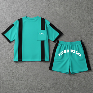 Conjuntos de Verano para Mujer 2026, Ropa Deportiva, Conjunto de 2 Piezas, Personalizable con Logotipo, Conjunto de Camiseta Corta y Pantalones Cortos para Mujer - Product Image 3