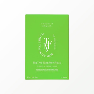 Mascarilla facial Tapomi Tea Tree Tam Sheet Mask, 1 caja con 10 mascarillas, mascarilla facial coreana de hidrogel. - Product Image 1