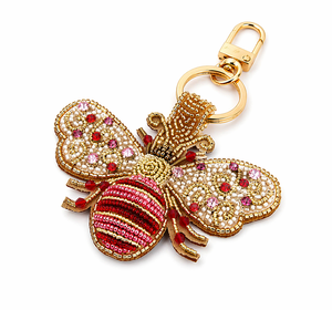 Premium Embraided Insect Beadwork Keychain Lightweight Keyring Custom charm For <b>Keys</b> Bag Gift Fashion <b>Key</b> <b>Holder</b> Statement Piece - Product Image 1