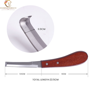 มีดตัดกีบวัว มีดตรง ด้ามไม้ เครื่องตัดกีบม้า แพะ แกะ - Product Image 2