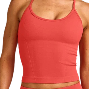 Camiseta sin mangas informal para mujer, cuello redondo, ligera, suave y elástica, camiseta básica de verano para gimnasio, fitness, correr, entrenamiento - Product Image 3